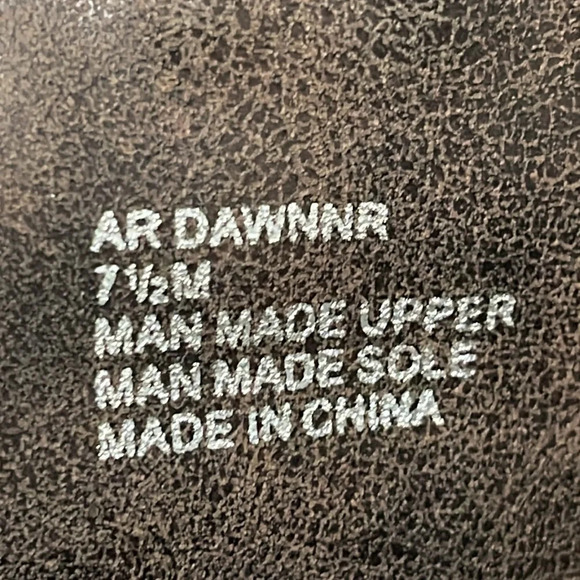 American Rag Western Cowboy Cowgirl Chocolate brown Faux Leather Rodeo Boots 7.5 - Picture 12 of 16